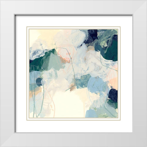 Cloud Gesture II White Modern Wood Framed Art Print with Double Matting by Vess, June Erica