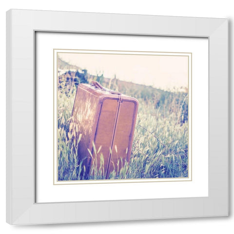 Vintage Office II White Modern Wood Framed Art Print with Double Matting by Brown, Thomas