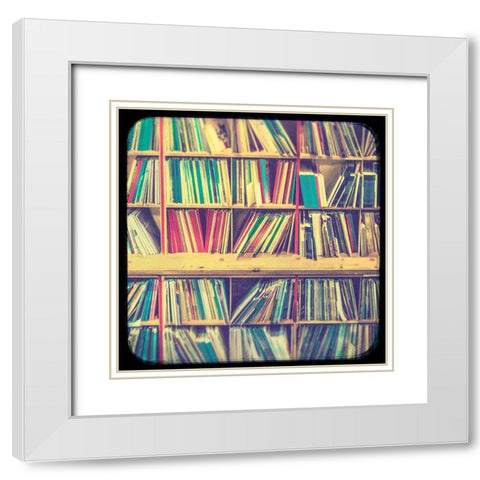 Vintage Office XIV White Modern Wood Framed Art Print with Double Matting by Brown, Thomas