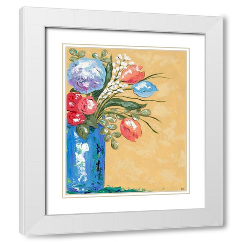 Look on the Bright Side II White Modern Wood Framed Art Print with Double Matting by Reynolds, Jade