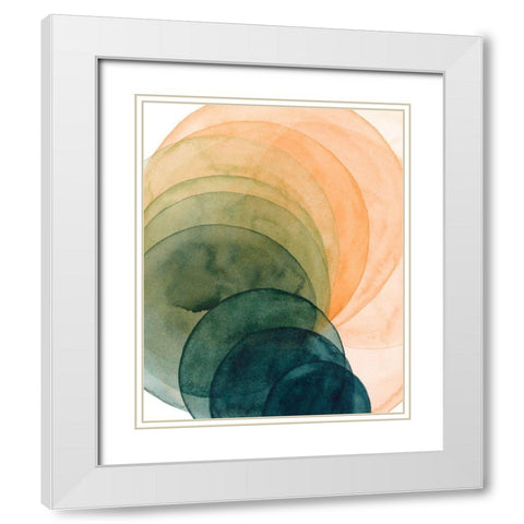 Crystal Spade II White Modern Wood Framed Art Print with Double Matting by Popp, Grace