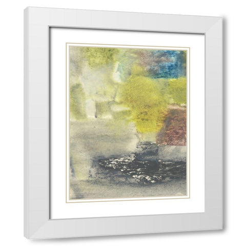 Ancient Drawing I White Modern Wood Framed Art Print with Double Matting by Combs, Joyce
