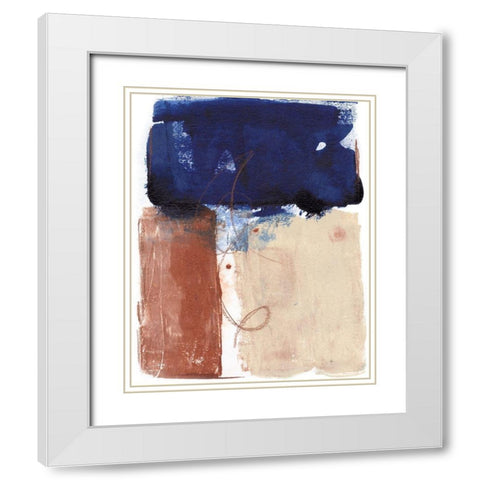 Living Colors II White Modern Wood Framed Art Print with Double Matting by Combs, Joyce