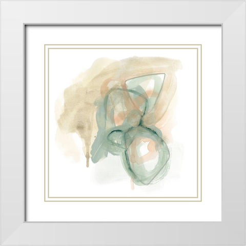 Pastel Theorem I White Modern Wood Framed Art Print with Double Matting by Vess, June Erica