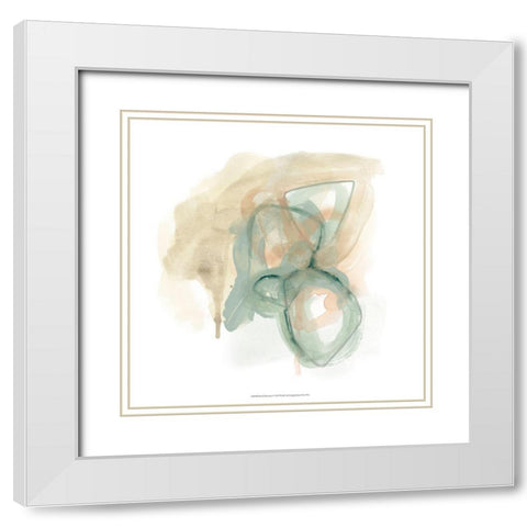 Pastel Theorem I White Modern Wood Framed Art Print with Double Matting by Vess, June Erica