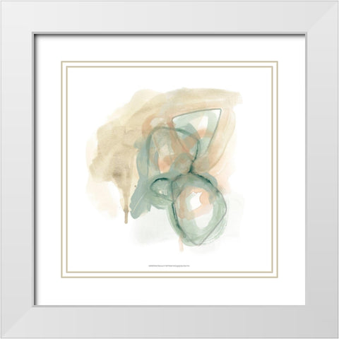 Pastel Theorem I White Modern Wood Framed Art Print with Double Matting by Vess, June Erica