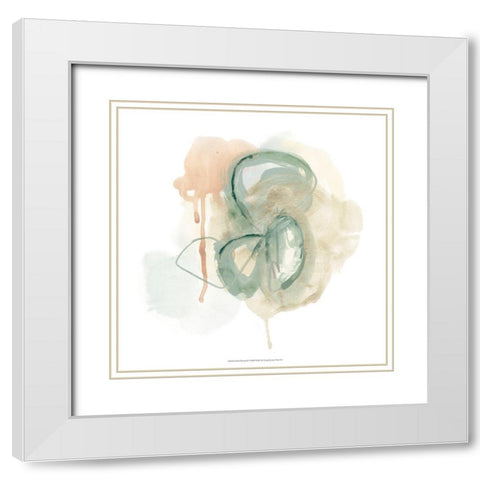 Pastel Theorem IV White Modern Wood Framed Art Print with Double Matting by Vess, June Erica