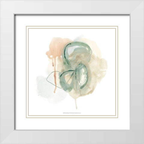 Pastel Theorem IV White Modern Wood Framed Art Print with Double Matting by Vess, June Erica
