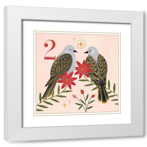 Twelve Days II White Modern Wood Framed Art Print with Double Matting by Popp, Grace