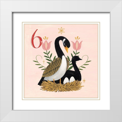 Twelve Days VI White Modern Wood Framed Art Print with Double Matting by Popp, Grace