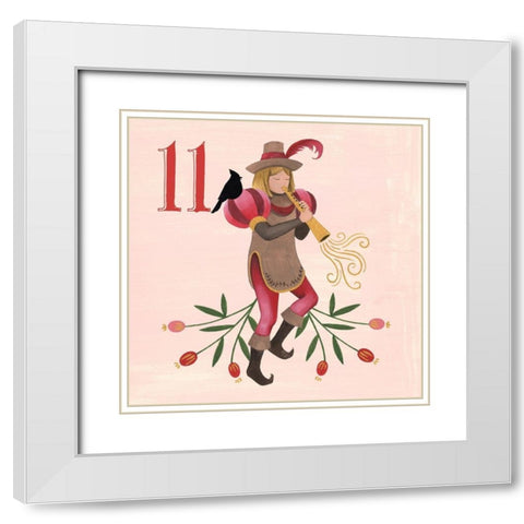 Twelve Days XI White Modern Wood Framed Art Print with Double Matting by Popp, Grace