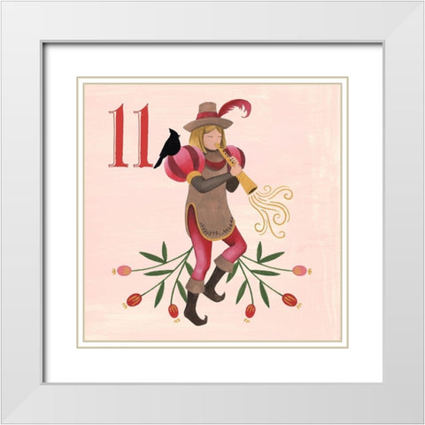 Twelve Days XI White Modern Wood Framed Art Print with Double Matting by Popp, Grace