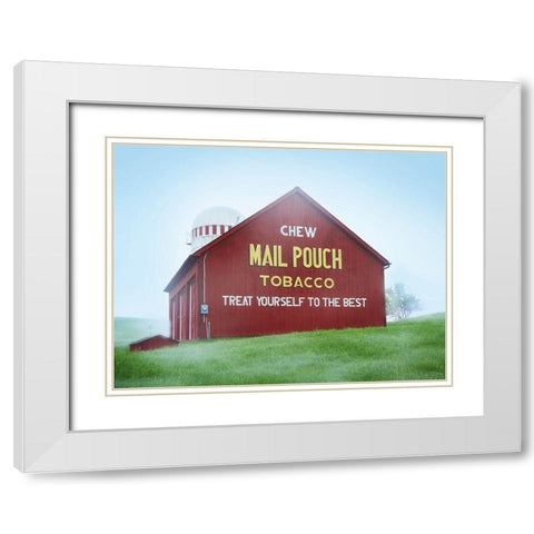 Barn Scene VIII White Modern Wood Framed Art Print with Double Matting by McLoughlin, James