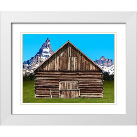 Barn Scene XI White Modern Wood Framed Art Print with Double Matting by McLoughlin, James