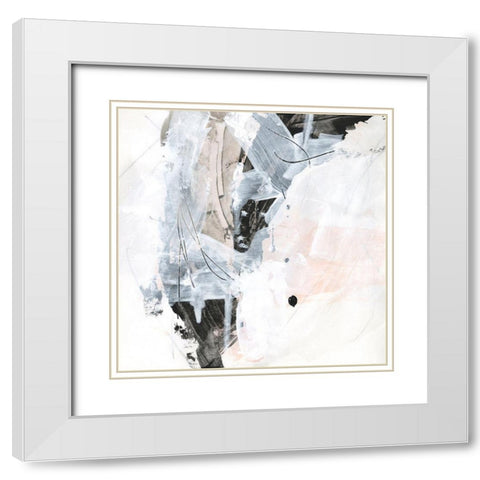 Veiled Formation IV White Modern Wood Framed Art Print with Double Matting by Vess, June Erica