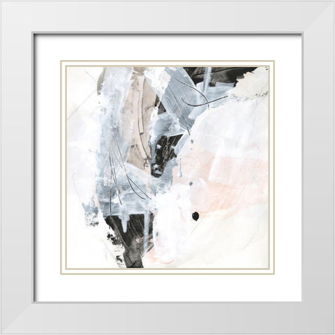 Veiled Formation IV White Modern Wood Framed Art Print with Double Matting by Vess, June Erica