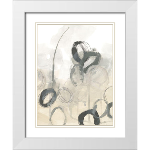 Periscope II White Modern Wood Framed Art Print with Double Matting by Vess, June Erica