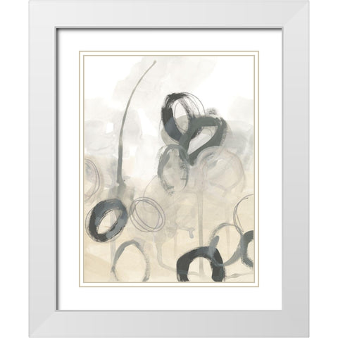Periscope II White Modern Wood Framed Art Print with Double Matting by Vess, June Erica