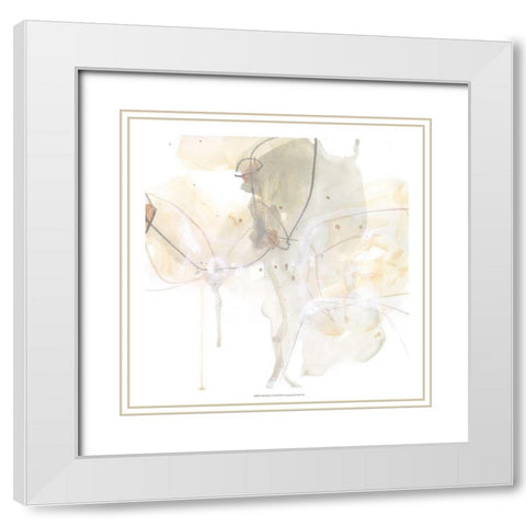 Subtle Shade I White Modern Wood Framed Art Print with Double Matting by Vess, June Erica