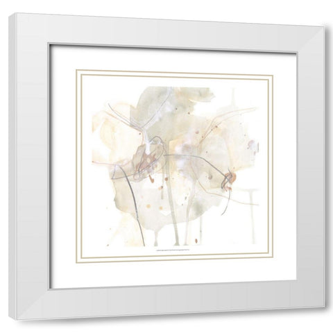 Subtle Shade II White Modern Wood Framed Art Print with Double Matting by Vess, June Erica
