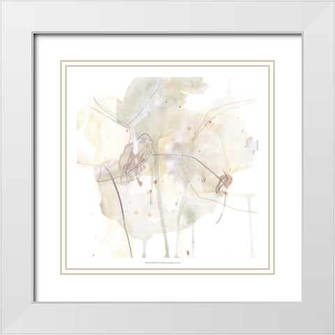 Subtle Shade II White Modern Wood Framed Art Print with Double Matting by Vess, June Erica