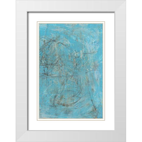 Inscribe II White Modern Wood Framed Art Print with Double Matting by Holland, J.