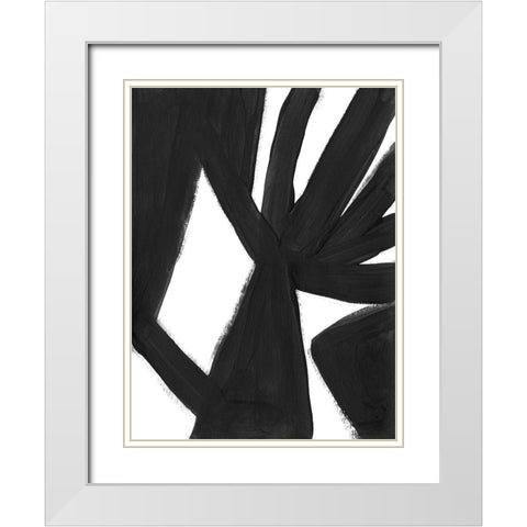 Jungle Satellite I White Modern Wood Framed Art Print with Double Matting by Vess, June Erica