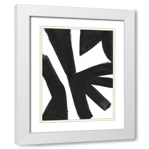 Jungle Satellite IV White Modern Wood Framed Art Print with Double Matting by Vess, June Erica