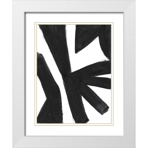 Jungle Satellite IV White Modern Wood Framed Art Print with Double Matting by Vess, June Erica