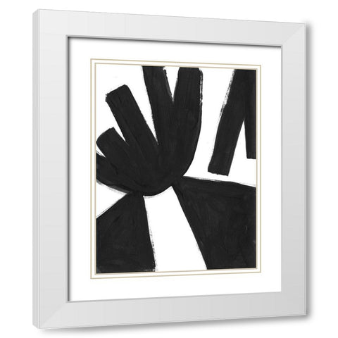 Jungle Satellite VIII White Modern Wood Framed Art Print with Double Matting by Vess, June Erica