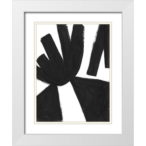 Jungle Satellite VIII White Modern Wood Framed Art Print with Double Matting by Vess, June Erica