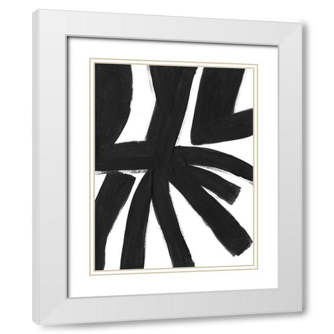 Jungle Satellite IX White Modern Wood Framed Art Print with Double Matting by Vess, June Erica