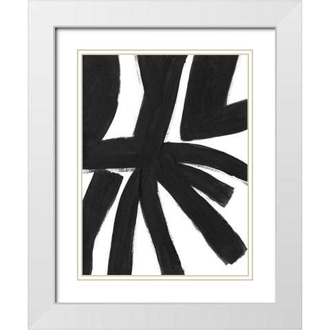 Jungle Satellite IX White Modern Wood Framed Art Print with Double Matting by Vess, June Erica