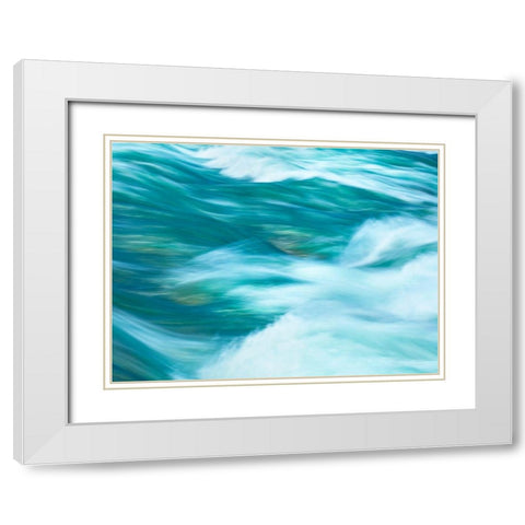 Before the Falls V White Modern Wood Framed Art Print with Double Matting by McLoughlin, James