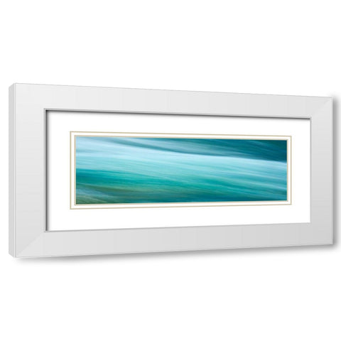 Before the Falls Panorama I White Modern Wood Framed Art Print with Double Matting by McLoughlin, James