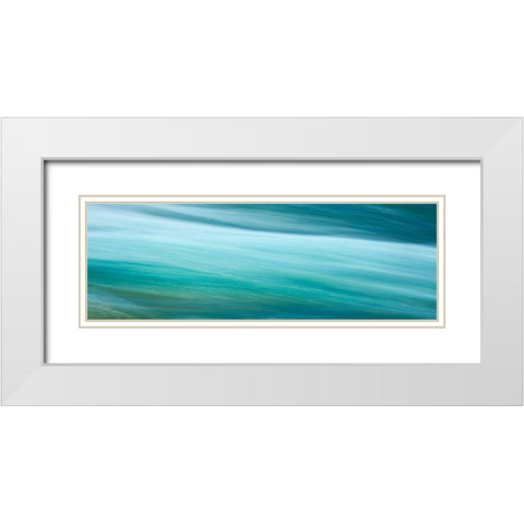 Before the Falls Panorama I White Modern Wood Framed Art Print with Double Matting by McLoughlin, James