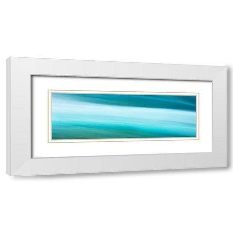 Before the Falls Panorama III White Modern Wood Framed Art Print with Double Matting by McLoughlin, James
