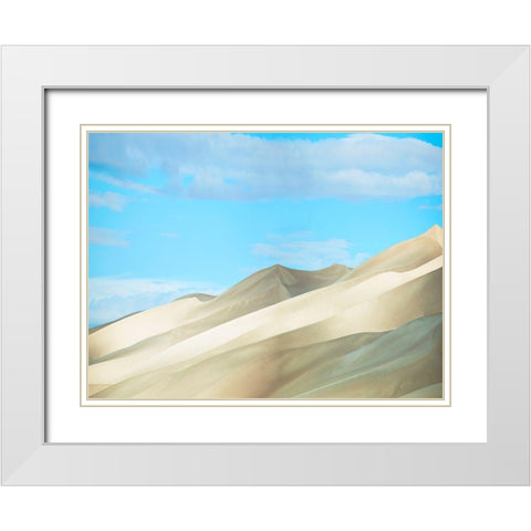 Colorado Dunes II White Modern Wood Framed Art Print with Double Matting by McLoughlin, James