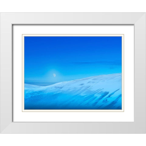 Colorado Dunes III White Modern Wood Framed Art Print with Double Matting by McLoughlin, James