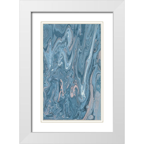 Unconfined II White Modern Wood Framed Art Print with Double Matting by Moore, Regina