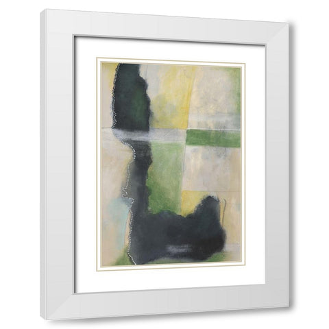 Meditative View II White Modern Wood Framed Art Print with Double Matting by Moore, Regina