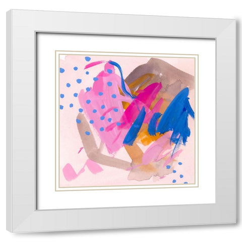 Sweet Nothings III White Modern Wood Framed Art Print with Double Matting by Wang, Melissa