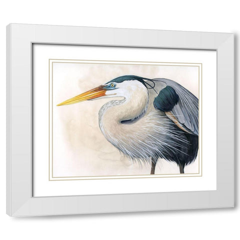 Blue Hunter I White Modern Wood Framed Art Print with Double Matting by Popp, Grace