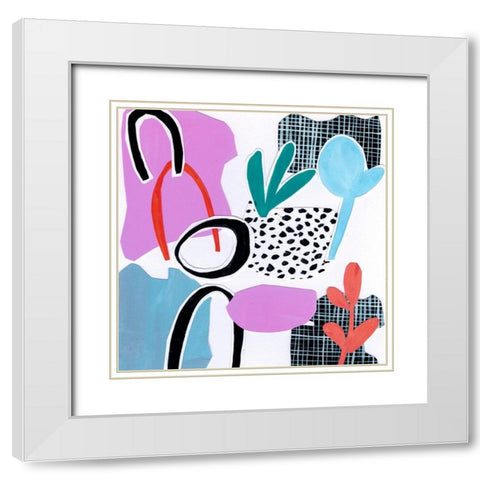 Field Trip I White Modern Wood Framed Art Print with Double Matting by Wang, Melissa