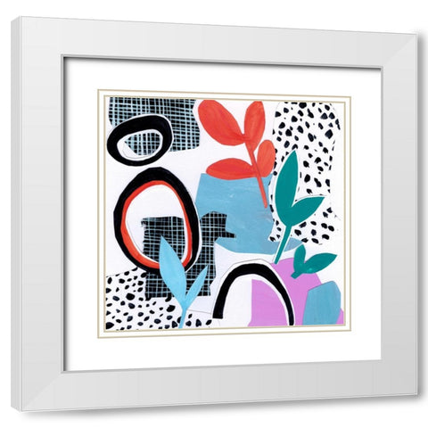 Field Trip III White Modern Wood Framed Art Print with Double Matting by Wang, Melissa