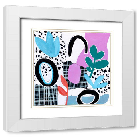 Field Trip IV White Modern Wood Framed Art Print with Double Matting by Wang, Melissa