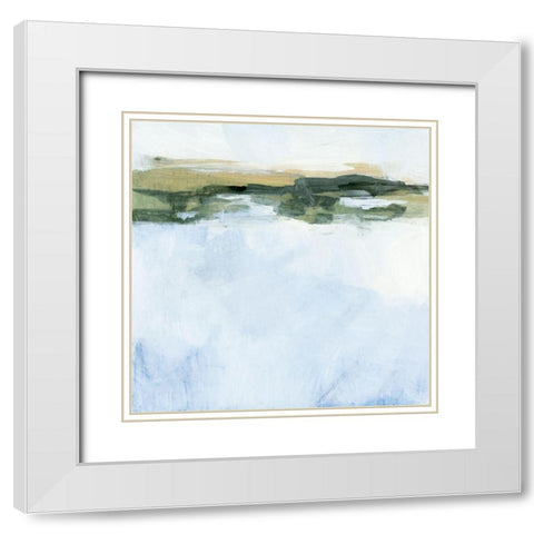 Hazy Bray I White Modern Wood Framed Art Print with Double Matting by Borges, Victoria