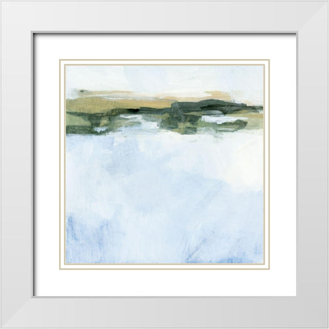 Hazy Bray I White Modern Wood Framed Art Print with Double Matting by Borges, Victoria