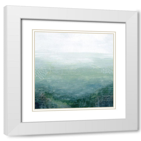 Lighthouse Mist I White Modern Wood Framed Art Print with Double Matting by Popp, Grace