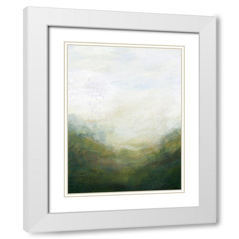 Sun Dust II White Modern Wood Framed Art Print with Double Matting by Popp, Grace